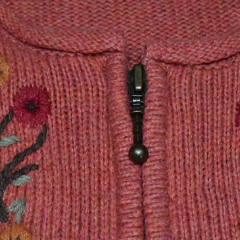 Croft & Barrow Womens Long Sleeve Embroidered Cardigan Sweater Size XL - Picture 3 of 11